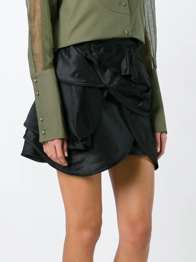 Shop Jw Anderson Mini A-line Skirt - Black