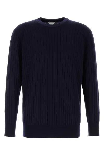 Bottega Veneta Maglione In Lana Blu Scuro  Uomo In Blue