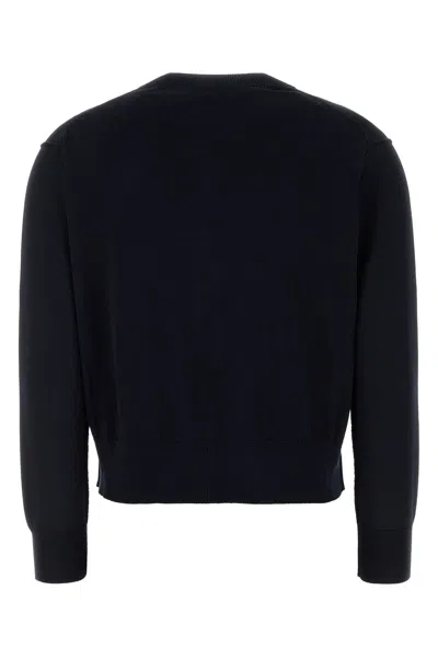 Bottega Veneta Twin-set In Misto Cotone Blu Notte  Donna In Black
