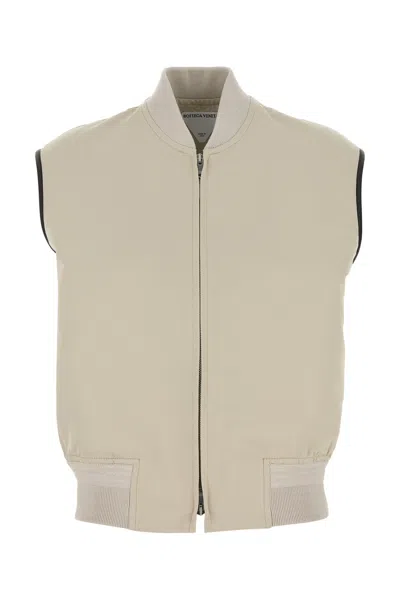 Bottega Veneta Twill Vest With Ribbed Collar And Hem