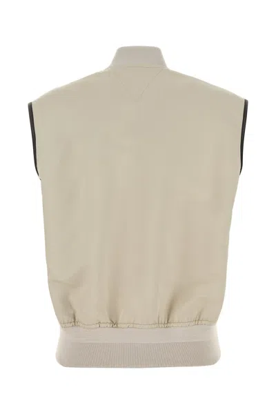 Bottega Veneta Twill Vest With Ribbed Collar And Hem