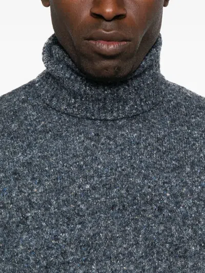 Brunello Cucinelli Men Turtle-neck Sweater In Blue