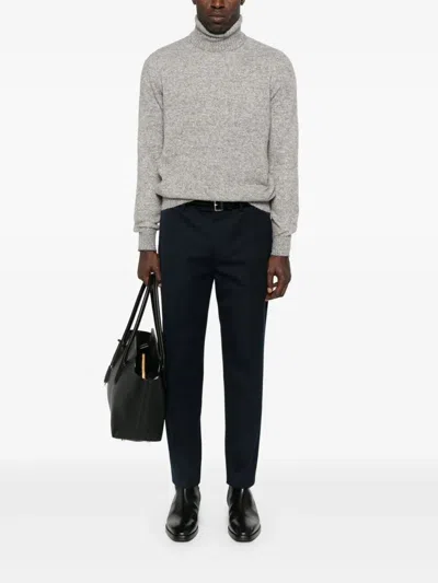 Brunello Cucinelli Men Turtle-neck Sweater In Gray