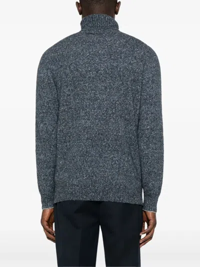 Brunello Cucinelli Men Turtle-neck Sweater In Blue