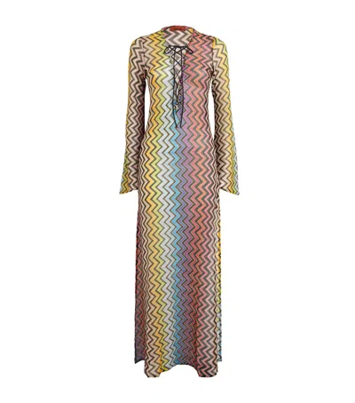 Missoni Zigzag Lace-detail Maxi Dress In Multi