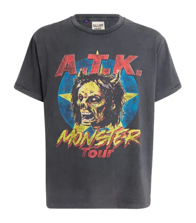 Gallery Dept. Mens Vintage Black Monster Tour Graphic-print Cotton-jersey T-shirt In Black
