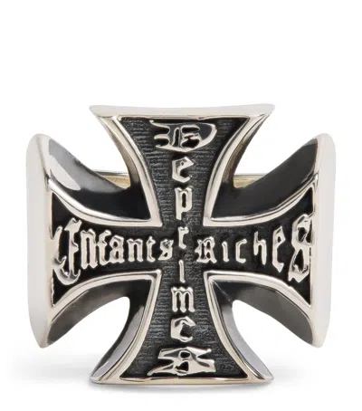 Enfants Riches Deprimes Sterling Silver Cross Ring