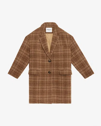 Isabel Marant Étoile Limiza Coat In Brown