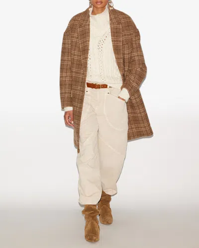 Isabel Marant Étoile Limiza Coat In Brown