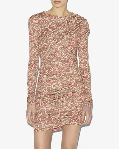 Isabel Marant Étoile Denise Mini Dress In Orange