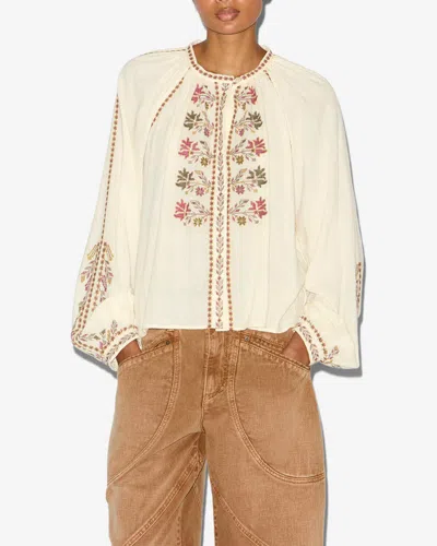 Isabel Marant Étoile Marant Etoile Women Lynne Biologic Cotton Shirt In White