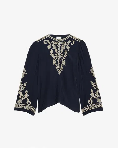 Isabel Marant Étoile Falonne Blouse In Black