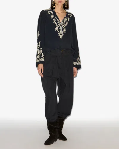 Isabel Marant Étoile Falonne Blouse In Black