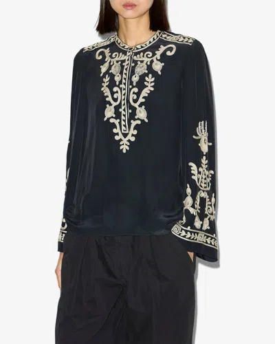 Isabel Marant Étoile Falonne Blouse In Black