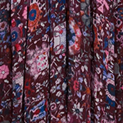Isabel Marant Étoile Besma Long Printed Crepe Skirt In Brown