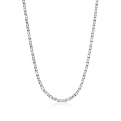Nialaya Men's Tennis Necklace In Silver