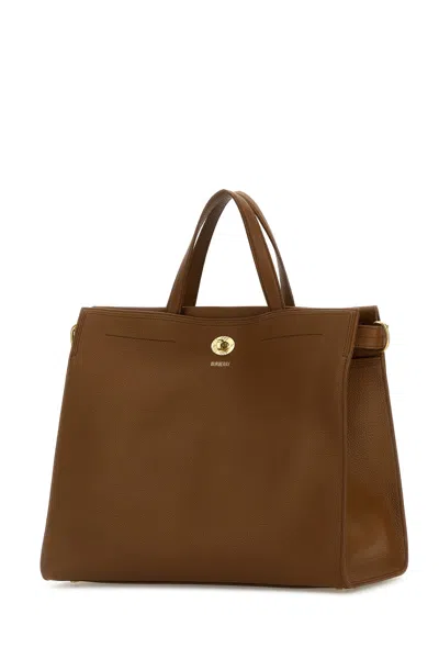 Burberry Medium Cotswolds Handbag Gold-tone Hardware In Brown