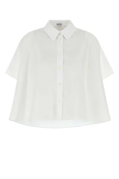 Loewe White Poplin Oversize Shirt