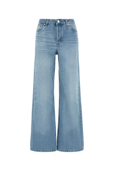 Apc Wide-leg Jeans With Belt Loops And Five-pocket Design