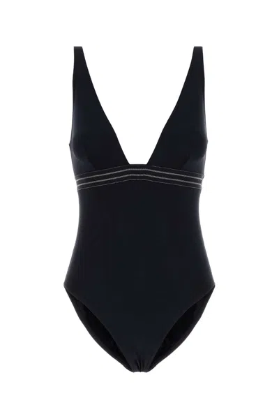 Eres Women Black Stretch Nylon Sillage Swimsuit In Black