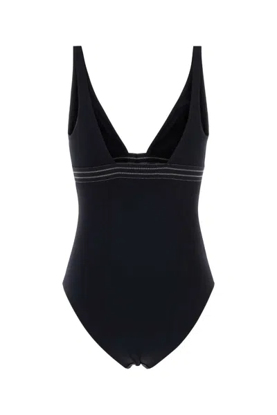 Eres Women Black Stretch Nylon Sillage Swimsuit In Black