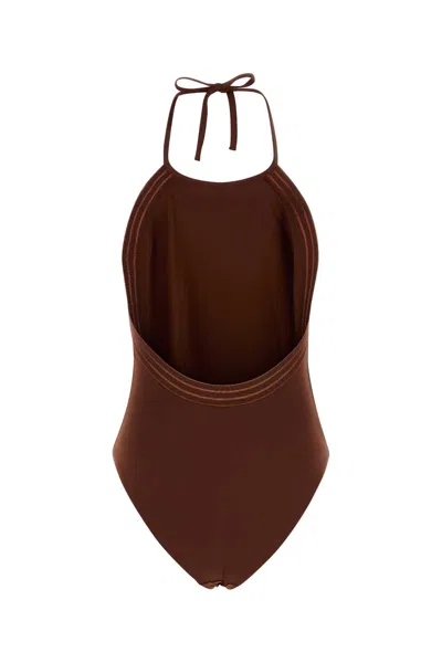 Eres Women Brown Stretch Nylon Numero Swimsuit In Brown