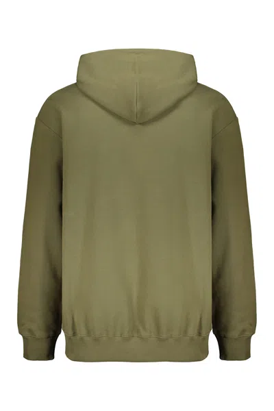 Vetements Cotton Hoodie In Green