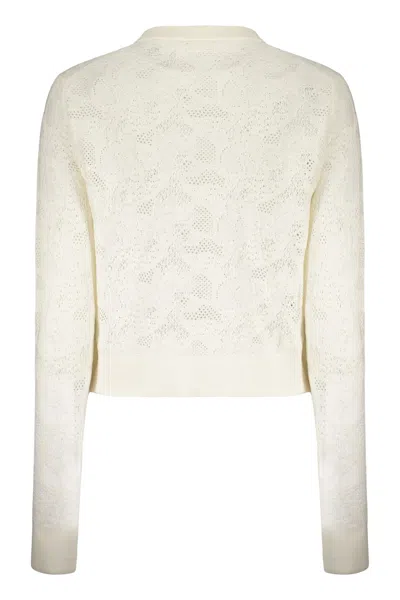 Chloé Cropped-length Knitted Cardigan In Multi