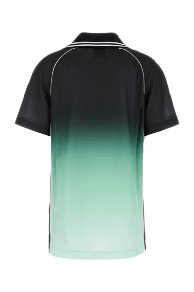 Casablanca Polo Collar Gradient Design Short Sleeves T-shirt