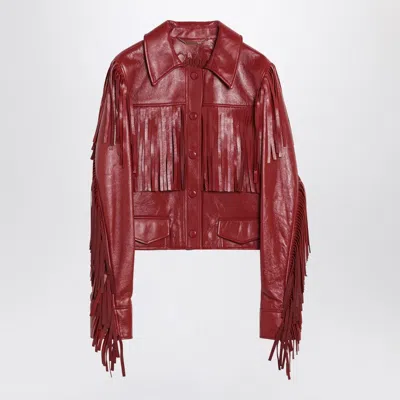 Chloé Fringed Collar Jacket With Flap Pockets