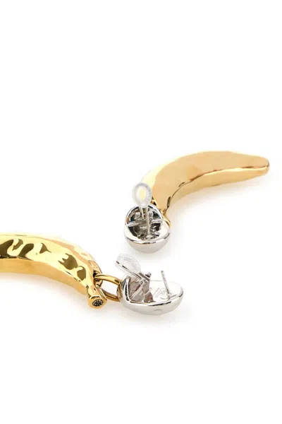 Chloé Chloe Women Two-tone Metal Chloe Bananas Earrings In Gold
