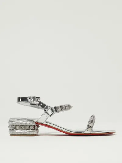 Christian Louboutin Sandal Pyrasand 30 In Metallic
