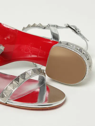 Christian Louboutin Sandal Pyrasand 30 In Metallic