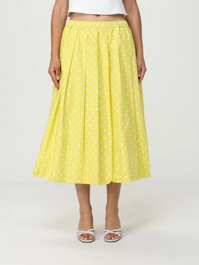 Fabiana Filippi Polka-dot Midi Pleated Skirt In Red