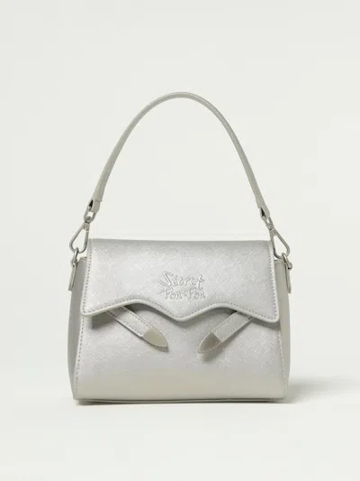 Secret Pon-pon Shoulder Bag  Woman Color Silver