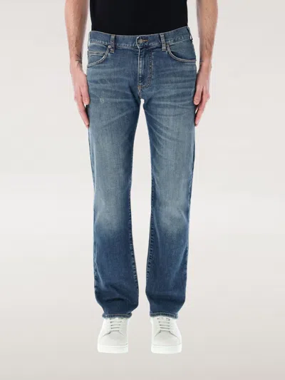 Emporio Armani J45 Regular Fit Jeans In Blue