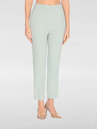 Pinko High Waist Tailored Fit Trousers In Green