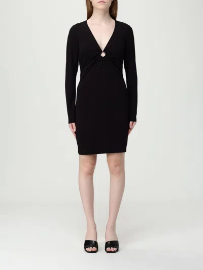 Michael Kors Jersey Dress With Drop Opening In Black