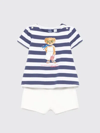 Polo Ralph Lauren Completo  Bambino Colore Fantasia In Blue