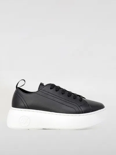 Armani Exchange Sneakers  In Pelle In Black