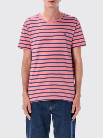 Polo Ralph Lauren Striped T-shirt In Pink