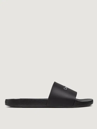 Calvin Klein Logo Pool Slide In Black