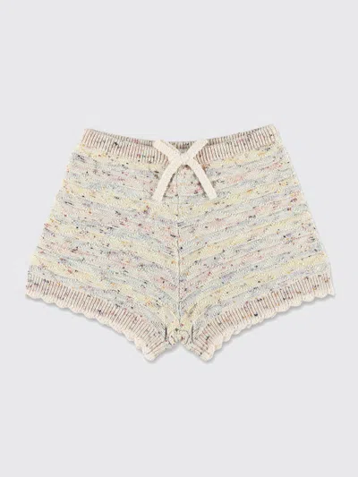 Zimmermann Rhiannon Knitted Cotton-blend Shorts In Multi