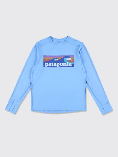 Patagonia Graphic-print Long-sleeve T-shirt In Blue