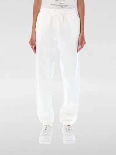 Polo Ralph Lauren Embroidered-logo Track Pants In White
