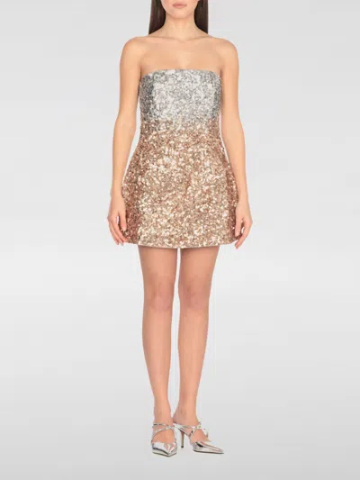 Retroféte Retrofete Retrofete Gold Dress With Sequined Detailing In Gold
