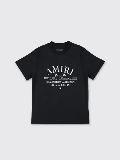 Amiri Logo Rubberised-print Cotton T-shirt 4-12 Years In Black