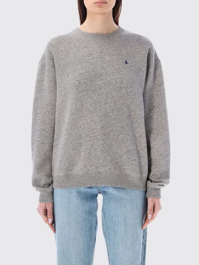 Polo Ralph Lauren Crew Neck Knit Sweater In Gray