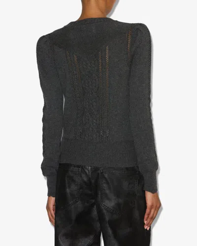 Isabel Marant Étoile Kelia Openwork Sweater In Gray