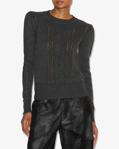 Isabel Marant Étoile Kelia Openwork Sweater In Gray